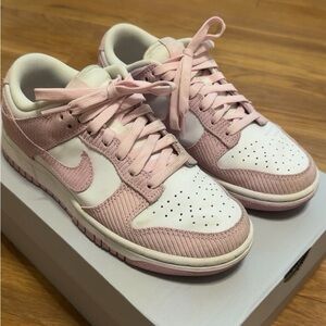 Nike Women's Pink and White Sneakers